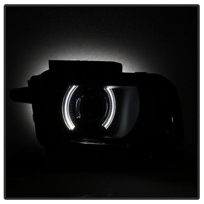 SPYDER xTune 10-13 Chevy Camaro CCFL Halo Projector Headlights - Black Smoked (PRO-JH-CCAM10-LED-BSM) 9040870