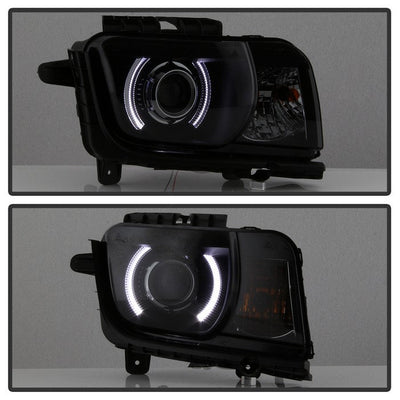 SPYDER xTune 10-13 Chevy Camaro CCFL Halo Projector Headlights - Black Smoked (PRO-JH-CCAM10-LED-BSM) 9040870