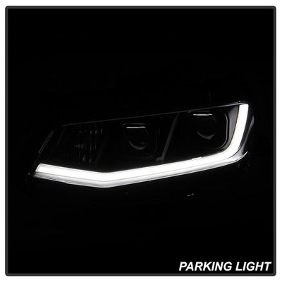 SPYDER xTune 16-18 Chevrolet Camaro Halogen Only Proj Headlights w/ DRL Tube - Black - PRO-JH-CCAM16-LB-BK 9047473
