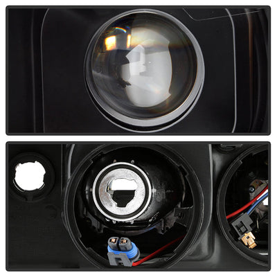 SPYDER xTune 15-19 Chevrolet Canyon Projector Headlights w/ DRL Tube - Black - PRO-JH-CCO15-LB-BK 9047459