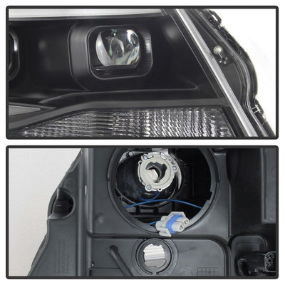 SPYDER xTune Chevy Colorado 15-17 Halogen Only Projector Headlights - DRL - Black PRO-JH-CCO04-LBDRL-BK 9039287