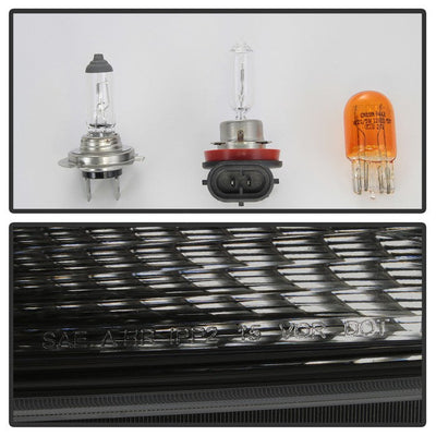 SPYDER xTune Chevy Colorado 15-17 HalogenOnly Projector Headlights - Black Smoked PRO-JH-CCO04-LBDRL-BSM 9039300