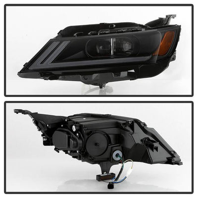 SPYDER xTune 14-18 Chevy Impala (Excl Limited) DRL Halogen Proj Headlights - Blk Smk (PRO-JH-CIM15-LB-BSM) 9042881