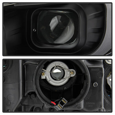 SPYDER xTune 13-15 Chevy Malibu (Halogen Models Only) DRL Light Bar Proj. Headlights - Black PRO-JH-CM13-LB 9046254