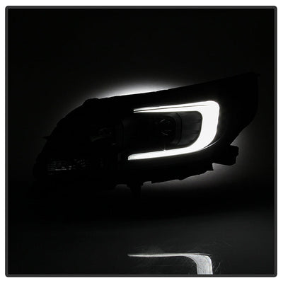 SPYDER xTune 13-15 Chevy Malibu (Halogen Models Only) DRL Light Bar Proj. Headlights - Black PRO-JH-CM13-LB 9046254