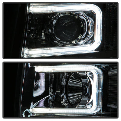 SPYDER Xtune Chevy Silverado 1500/2500/3500 07-13 Halo Projector Headlights Chrome PRO-JH-CS07-LED-C 9027802
