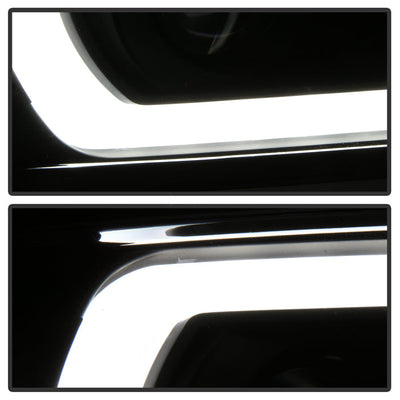 SPYDER Xtune Chevy Silverado 1500 14-15 Projector Headlights Light Bar Drl Black PRO-JH-CS14-LBDRL-BK 9034961