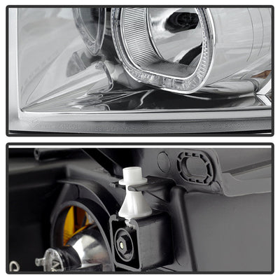 SPYDER Xtune Chevy Silverado 1500/2500/3500 07-13 LED Halo Projector Headlights Chrome PRO-JH-CSIL07-CFB-C 9032202
