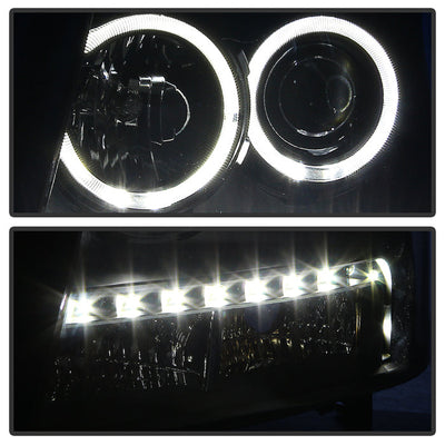 SPYDER Xtune Chevy Suburban 1500/2500 07-14 Halo Projector w/LED Headlights Black PRO-JH-CSUB07-LED-BK 9030291