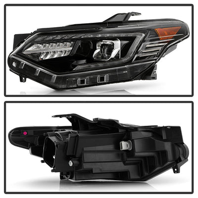 SPYDER Xtune 18-21 Chevrolet Traverse (HID Models) DRL LED Light Bar Projector Headlights - Black Chrome 9052828