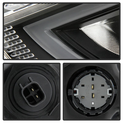 SPYDER xTune 13-16 Dodge Dart Projector Headlights - Halogen - DRL - Black (PRO-JH-DDART13-LB-BK) 9048517