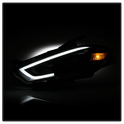 SPYDER xTune 13-16 Dodge Dart Projector Headlights - Halogen - DRL - Black (PRO-JH-DDART13-LB-BK) 9048517