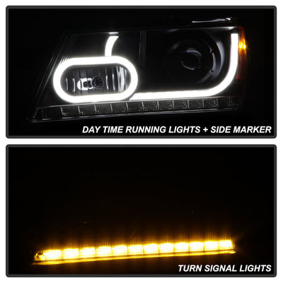 SPYDER xTune Dodge Journey 2009-2014 Light Bar DRL Projector - Black PRO-JH-DJ09-LBBRL-BK 9036620