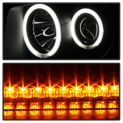 SPYDER xTune 07-11 Dodge Nitro CCFL Halo Projector Headlights w/LED Signal - Blk (PRO-JH-DNIT07-CCFL-BK) 9036880