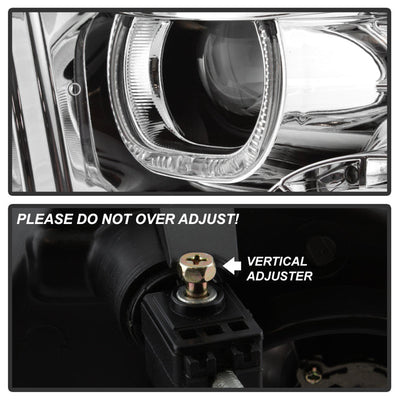 SPYDER xTune Dodge Ram 2009-2014 Halo LED Projector Headlights - Chrome PRO-JH-DR09-CFB-C 9036743