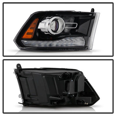 SPYDER Xtune 16-18 Ram 1500/2500/3500 (Projector LED) OEMStyle Headlights Black Right (PRO-JH-DR16-OE-BK-R) 9948299