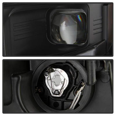 SPYDER xTune 11-14 Ford Edge DRL Light Bar Projector Headlights - Black PRO-JH-FEDGE11-LB-BK 9045301
