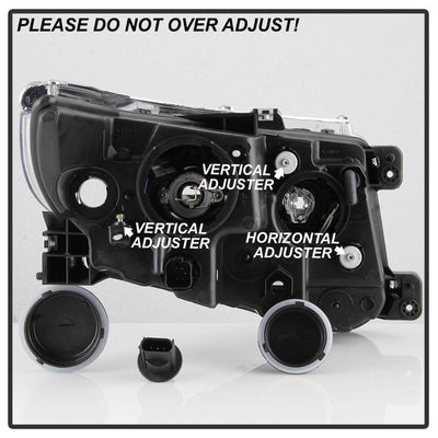 SPYDER xTune 11-14 Ford Edge DRL Light Bar Projector Headlights - Black PRO-JH-FEDGE11-LB-BK 9045301