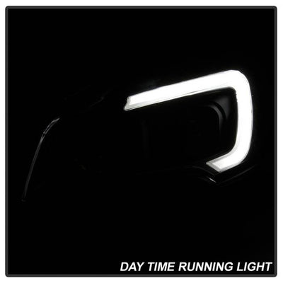 SPYDER xTune 13-16 Ford Escape LED Light Bar Halogen Projector Headlights - Black (PRO-JH-FESCA13-LB-BK) 9042904