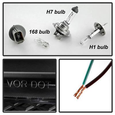 SPYDER xTune 13-16 Ford Escape LED Light Bar Halogen Projector Headlights - Black (PRO-JH-FESCA13-LB-BK) 9042904