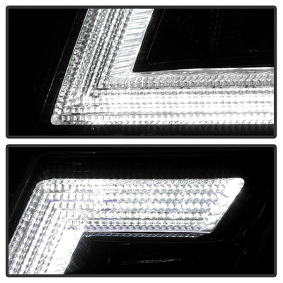 SPYDER xTune 04-08 Ford F150 S/B LED Sig w/DRL Crystal Headlights - Black (PRO-JH-FF15004-LED-SB-BK) 9950216