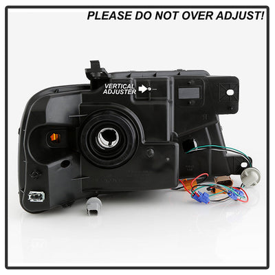 SPYDER xTune 04-08 Ford F150 S/B LED Sig w/DRL Crystal Headlights - Black (PRO-JH-FF15004-LED-SB-BK) 9950216