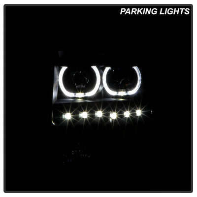 SPYDER Xtune Ford F150 09-14 Projector Headlights Halogen Model LED Halo Black Smoke PRO-JH-FF15009-CFB-BSM 9032233