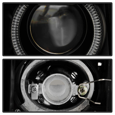 SPYDER Xtune Ford F150 09-14 Projector Headlights Halogen Model LED Halo Black Smoke PRO-JH-FF15009-CFB-BSM 9032233