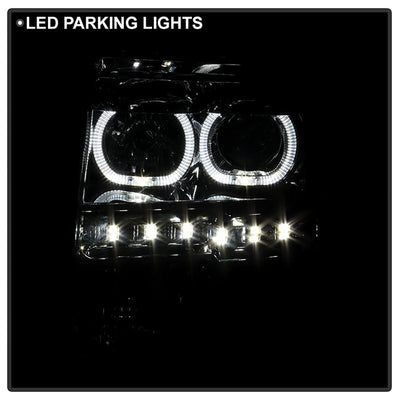 SPYDER Xtune Ford F150 09-14 Projector Headlights Halogen Model Only LED Halo Chrome PRO-JH-FF15009-CFB-C 9032240