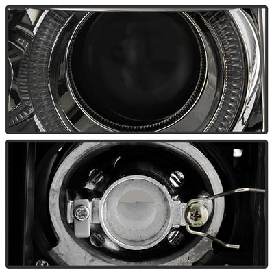 SPYDER Xtune Ford F150 09-14 Projector Headlights Halogen Model Only LED Halo Smoked PRO-JH-FF15009-CFB-SM 9032257