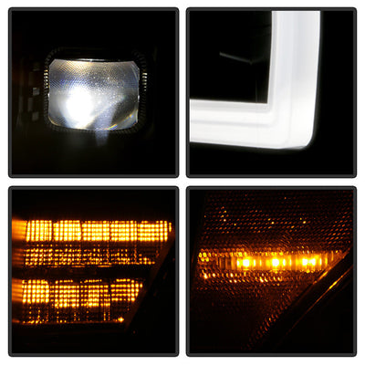 xTune Ford F150 09-14 Projector Headlights - Halogen Model Only - Black PRO-JH-FF15009-FLED-BK 9050206