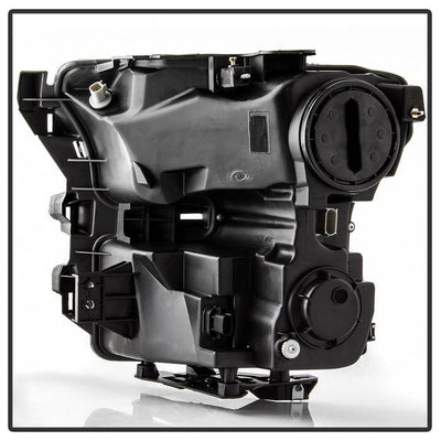 SPYDER xTune 15-17 Ford F-150 DRL LED Light Bar Projector Headlights - Black (PRO-JH-FF15015-LB-BK) 9042935