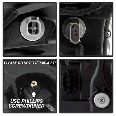 SPYDER xTune 15-17 Ford F-150 DRL LED Light Bar Projector Headlights - Black (PRO-JH-FF15015-LB-BK) 9042935