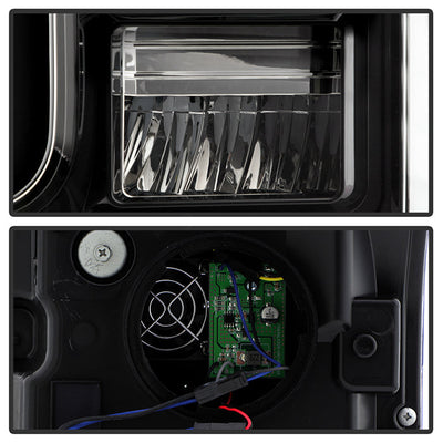 SPYDER xTune 17-19 Ford F250/350 Super Duty Halogen Only Full LED Headlights - Blk (PRO-JH-FF25017-FLED-BK) 9050824