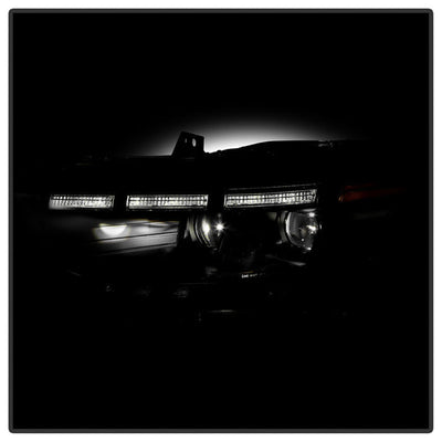 SPYDER xTune Ford Mustang 15-17 Full LED Headlights w/ Welcome Light - Black PRO-JH-FM15-FLED-BK 9055447