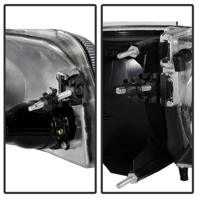 SPYDER Xtune Ford Ranger 93-97 Projector Headlights w/ Corner Lights Black PRO-JH-FR93-SET-BK 9029387