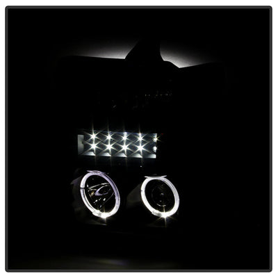 SPYDER Xtune Ford F250/350/450 Super Duty 08-10 Projector Headlights LED Halo Black PRO-JH-FS08-LED-BK 5076267