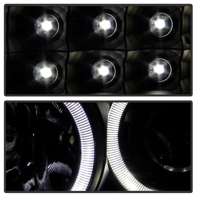 SPYDER Xtune Ford F250/350/450 Super Duty 08-10 Projector Headlights LED Halo Black PRO-JH-FS08-LED-BK 5076267