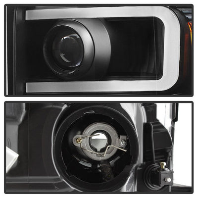 SPYDER Xtune Ford Super Duty 11-16 Projector Headlights Light Bar Drl Black PRO-JH-FS11-LBBRL-BK 9034923