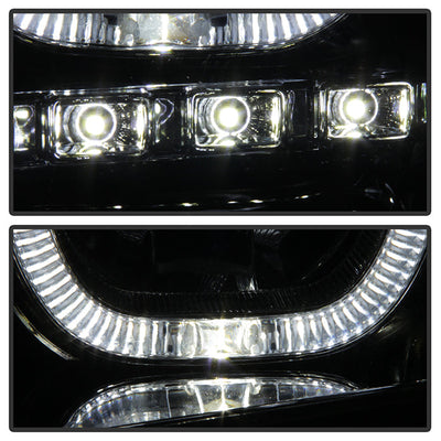 SPYDER Xtune GMC Sierra 1500/2500/3500 07-13 Projector Headlights LED Halo- Chrome PRO-JH-GSIE07-CFB-C 9032288