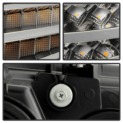 SPYDER xTune 11-17 Honda Odyssey Halogen Models Projector Headlights w/LED - Black (PRO-JH-HODY11-SQ-BK) 9055249