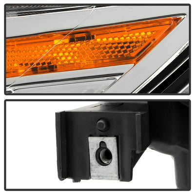SPYDER xTune 11-17 Honda Odyssey Halogen Models Projector Headlights w/LED - Chrome (PRO-JH-HODY11-SQ-C) 9055256