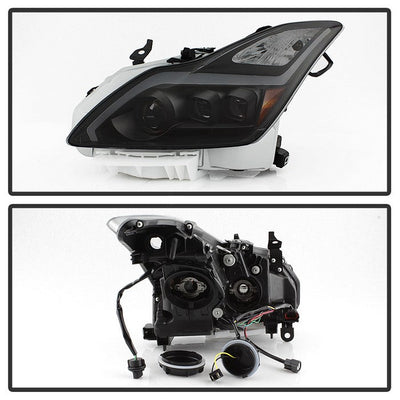 SPYDER xTune Infiniti G37 Coupe HID Only 08-15 Projector Headlights Black Smoked PRO -JH-IG3708-2D-LB-BSM 9039348