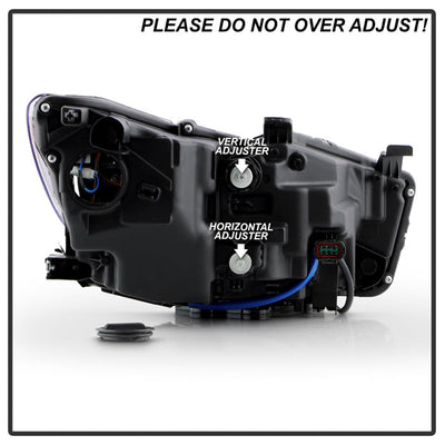 SPYDER xTune 14-17 Infiniti Q50 Sedan HID (w/o Adaptive) Projector Headlights Black PRO-JH-IQ5014-4D-AM-BK 9946301
