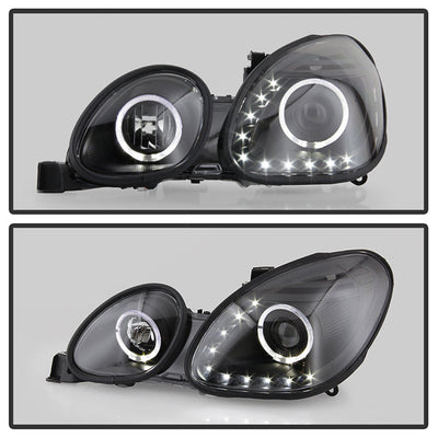 SPYDER Xtune Lexus GS300/GS400/GS430 98-05 Halogen Only Halo Projector Headlights Black PRO-JH-LGS98-LED-BK 9027826