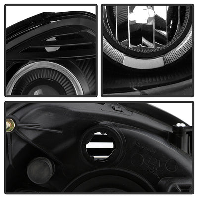 SPYDER Xtune Lexus GS300/GS400/GS430 98-05 Halogen Only Halo Projector Headlights Black PRO-JH-LGS98-LED-BK 9027826