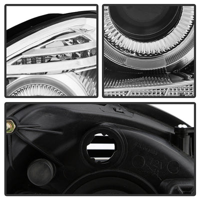 SPYDER Xtune Lexus GS300/GS400/GS430 98-05 Halogen Only Halo Projector Headlights Chrome PRO-JH-LGS98-LED-C 9027833