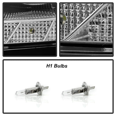 SPYDER Xtune Lexus GS300/GS400/GS430 98-05 Halogen Only Halo Projector Headlights Chrome PRO-JH-LGS98-LED-C 9027833