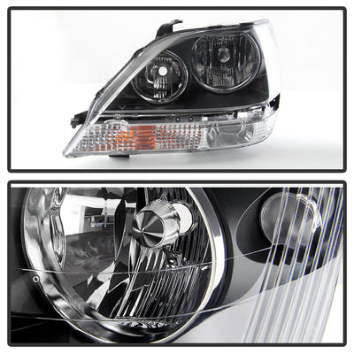 SPYDER Xtune Lexus Rx300 99-03 Halogen Only (Bulbs Not Included) Crystal Headlights Black PRO-JH-LRX99-BK 9028243