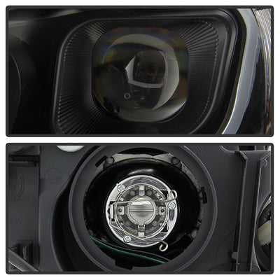SPYDER xTune 14-17 Mazda 6 Sedan Halogen Model Only LED Light Bar Proj Headlights - Blk - PRO-JH-M614-LB-BK 9047213
